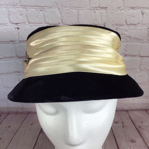 Vintage Purple Hat with Ombré Wrap and Rhinestone Accent - Picture 7 of 10